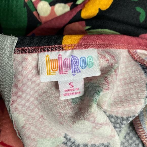 LulaRoe Bold Floral Amelia Dress size Small - Picture 7 of 9
